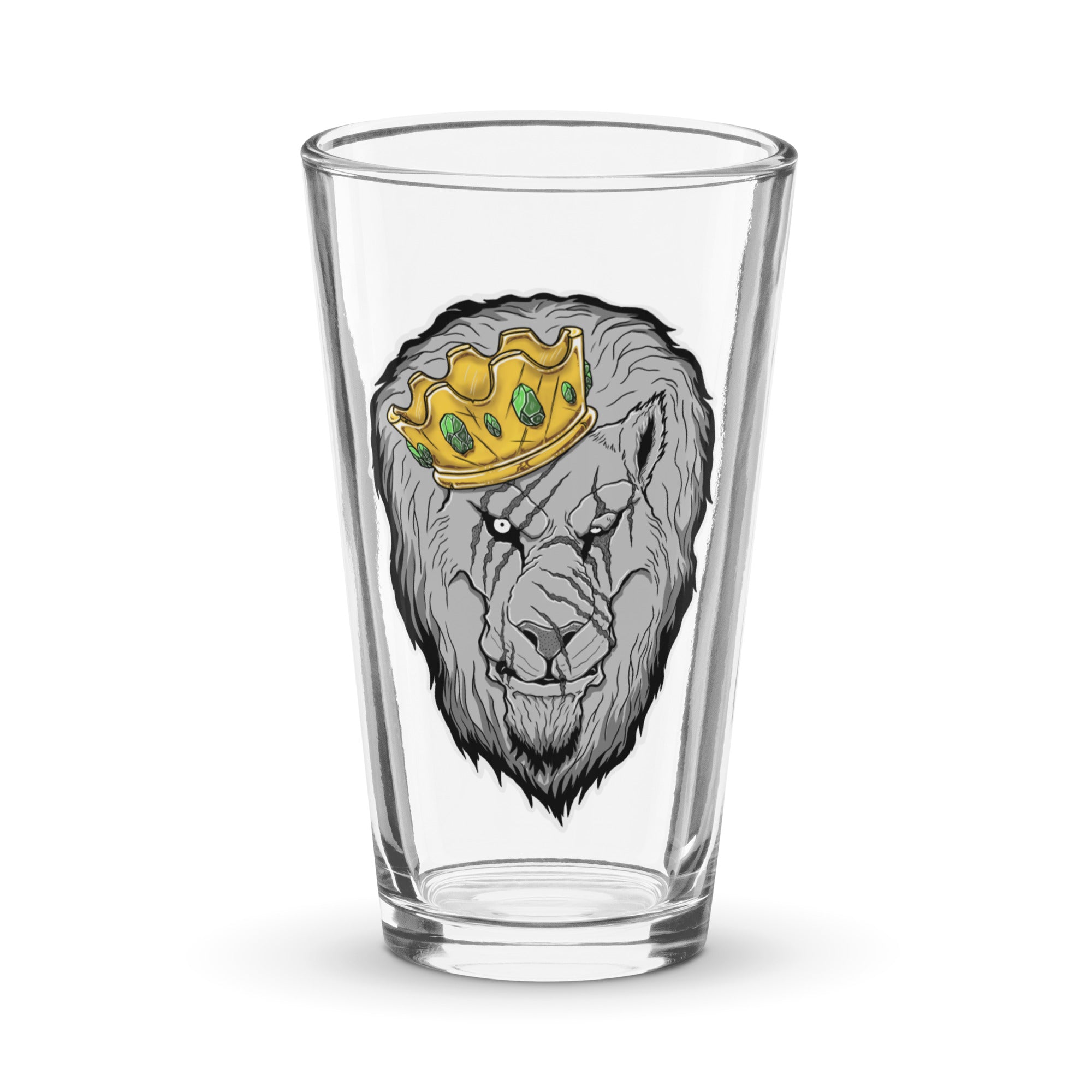 Triumphant Lion Shaker Pint Glass